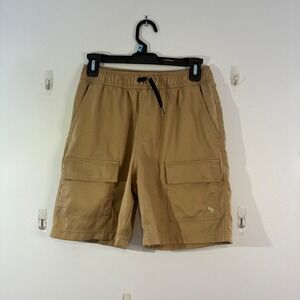 Abercrombie Kids Adventure Cargo Shorts Khaki Drawstring Waist‎ Size 15/16